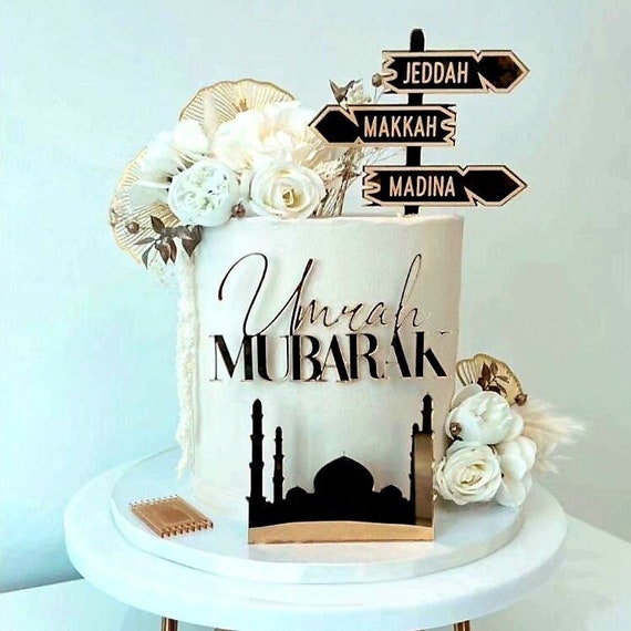 Omra Moubarak Cake Topper et Charm Set Différentes tailles et couleurs -   France