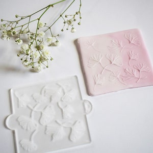 Gingko Blatt | Florale | Textur Fliesen Fondant Prägung/Debosser Stempel für Kekse, Cupcakes und Cake Decorating