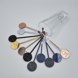 Personalised Drink Stirrers | Personalised | Various Colours & Fonts