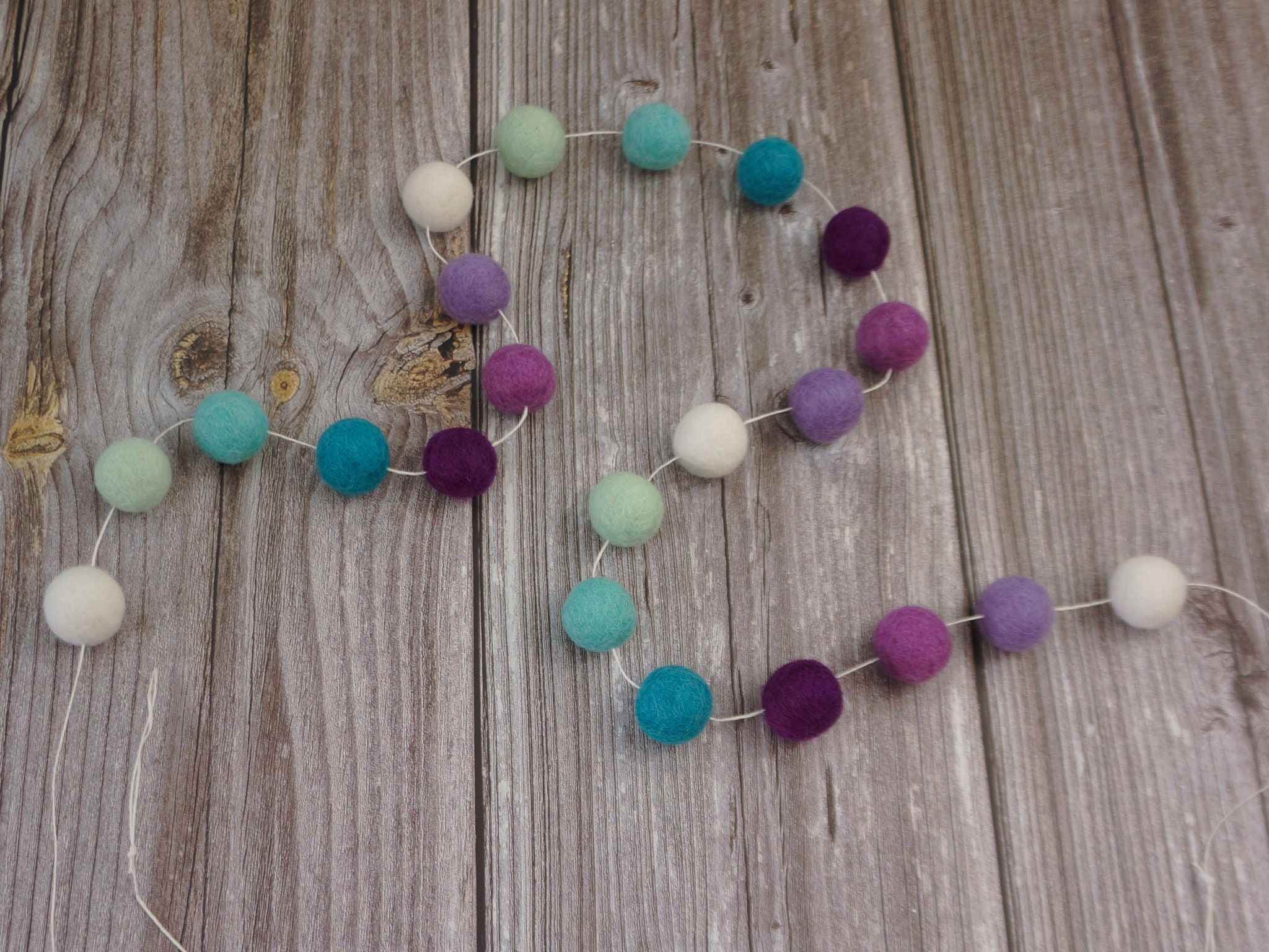 PATIKIL Pom Pom Girlande 4-tlg - 6,5ft Deko Für Feste