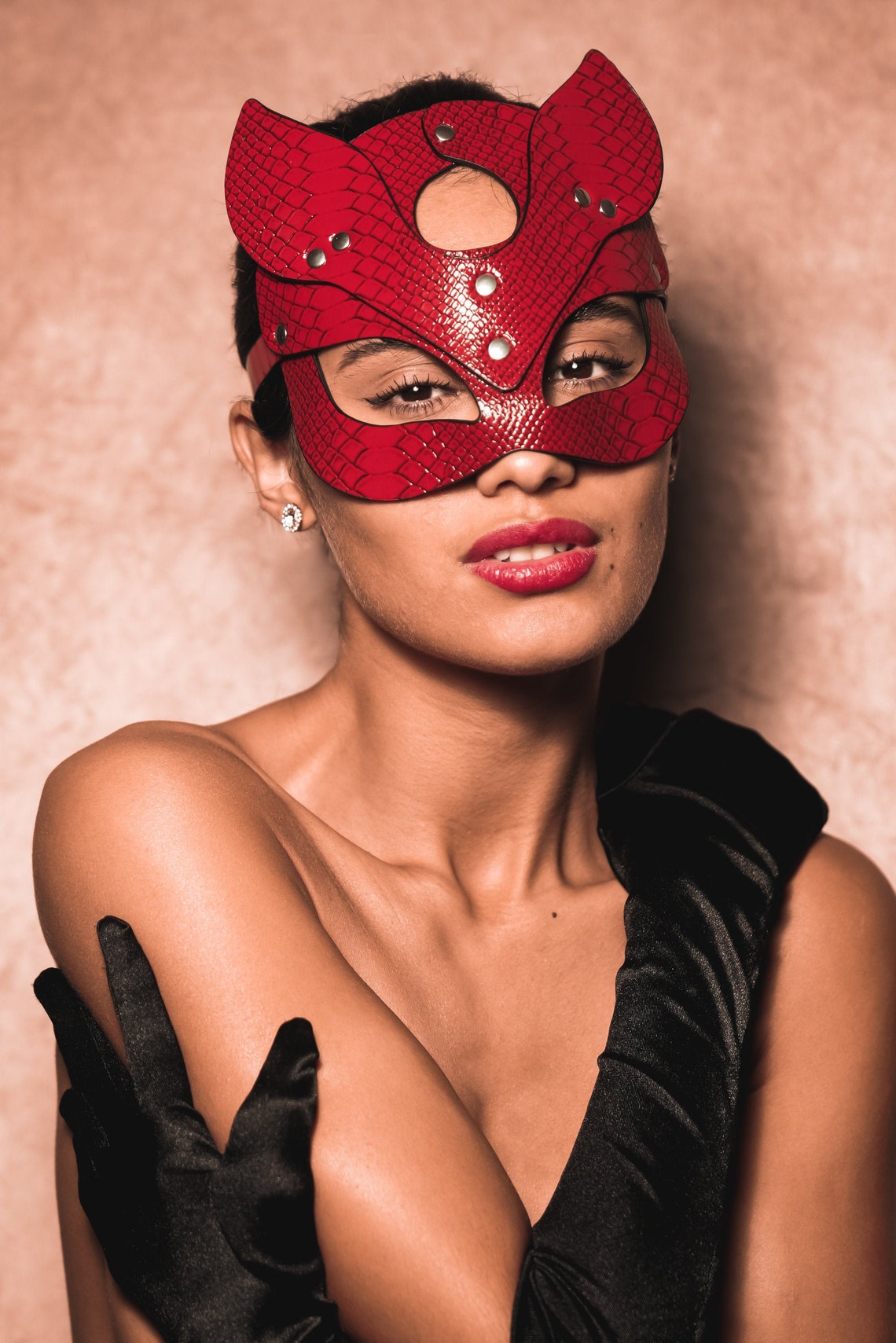 Cat Woman Mask Mask Cat Mask Leather Mask Etsy