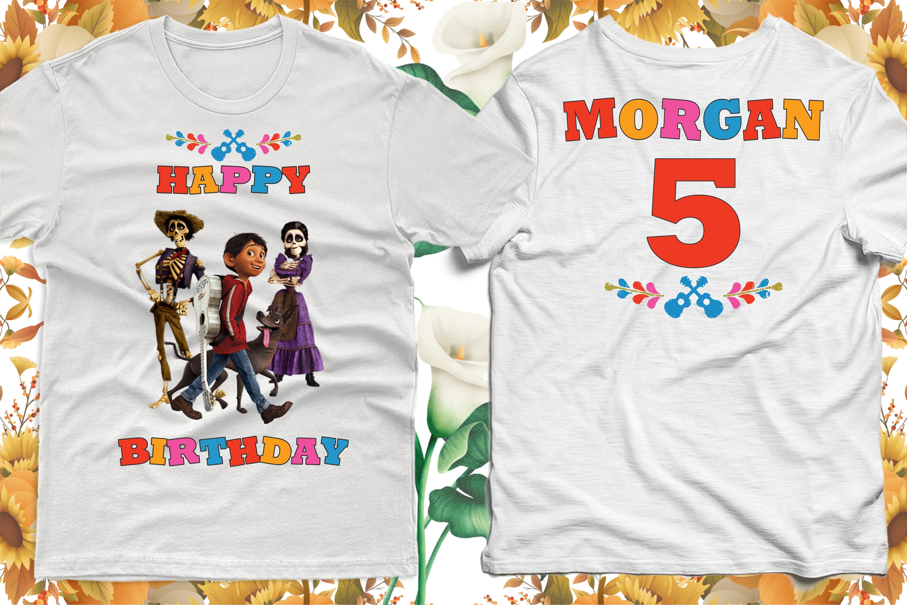 Coco Iron on Transfer, Coco Front Back Shirt, Coco Birthday Party, DIY ...