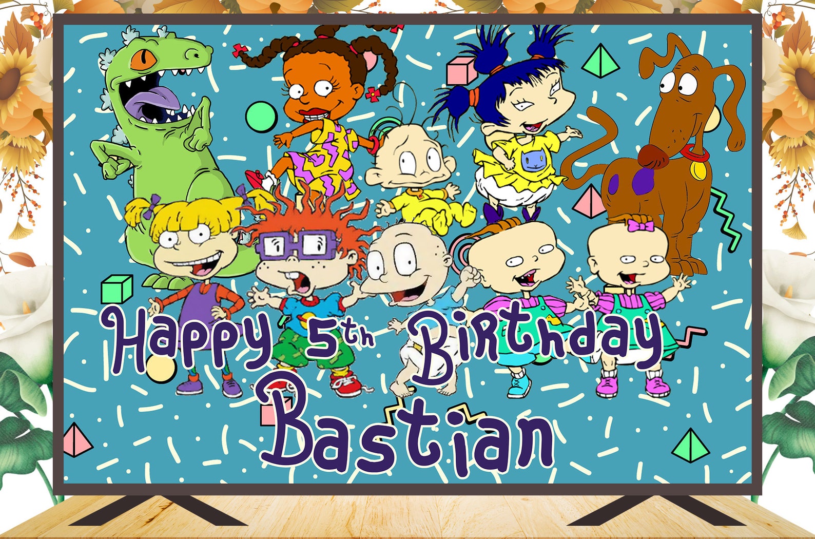Rugrats Birthday Backdrop Rugrats Banner Rugrats Background | Etsy