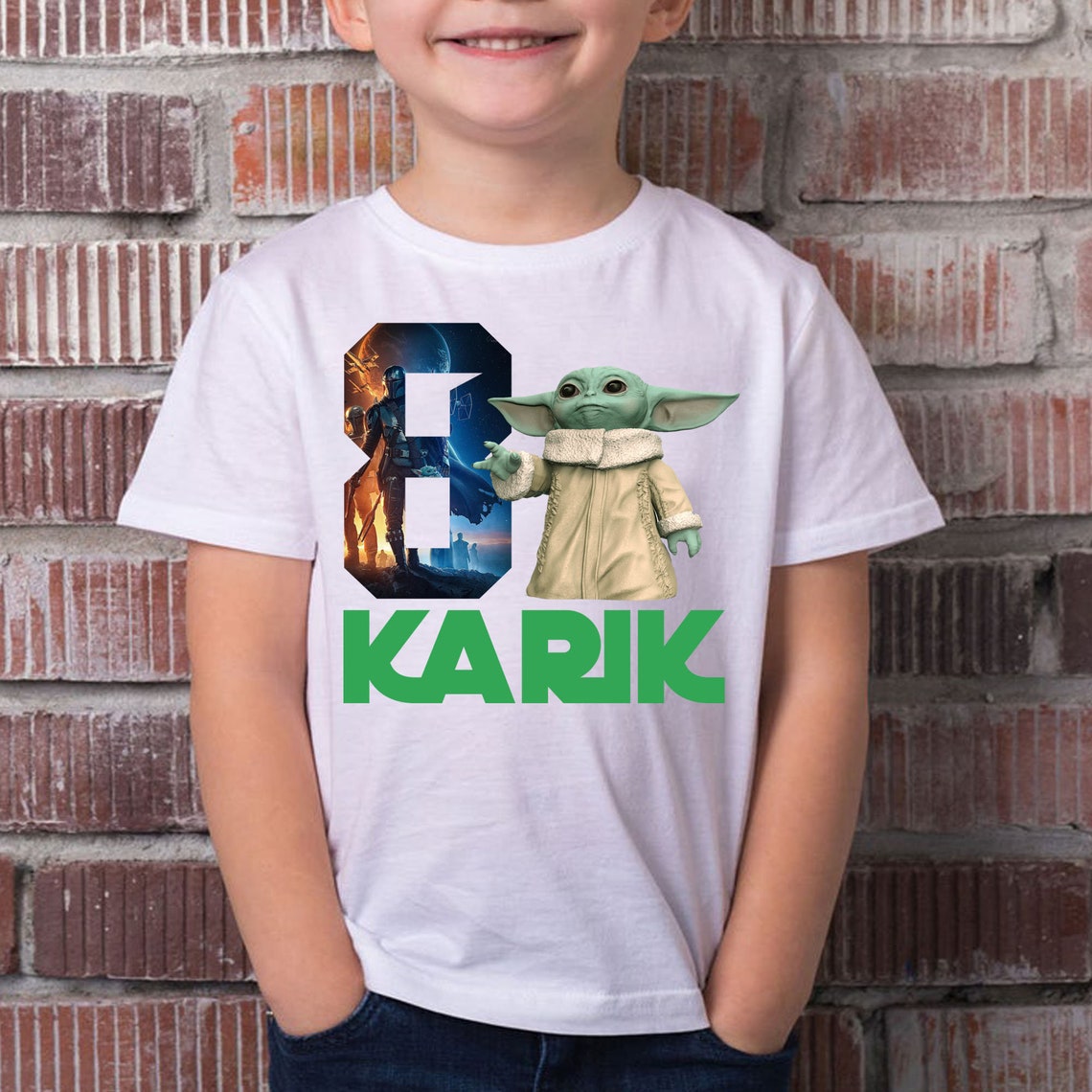 Custom Baby Yoda Birthday Shirt Yoda shirt Star Wars | Etsy