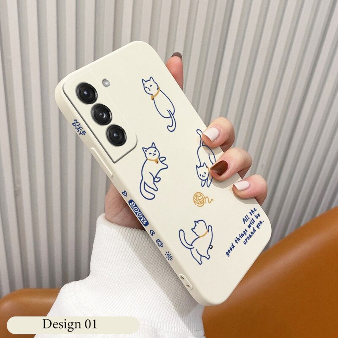 Cute Cat Phone Case for Samsung Galaxy S23 S22 S21 S20 S10 Etsy UK