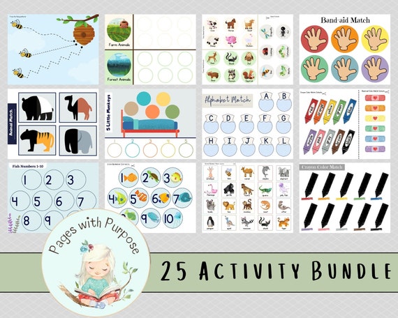 Busy Book    Busy Binder   Printable Activity Bundle   25