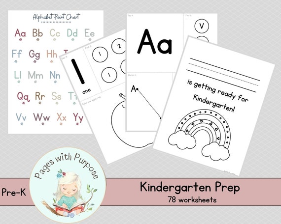 Kindergarten Prep Packet Preschool Worksheets Prepare Etsy Kindergarten Prep Packet Preschool Worksheets Prepare Etsy