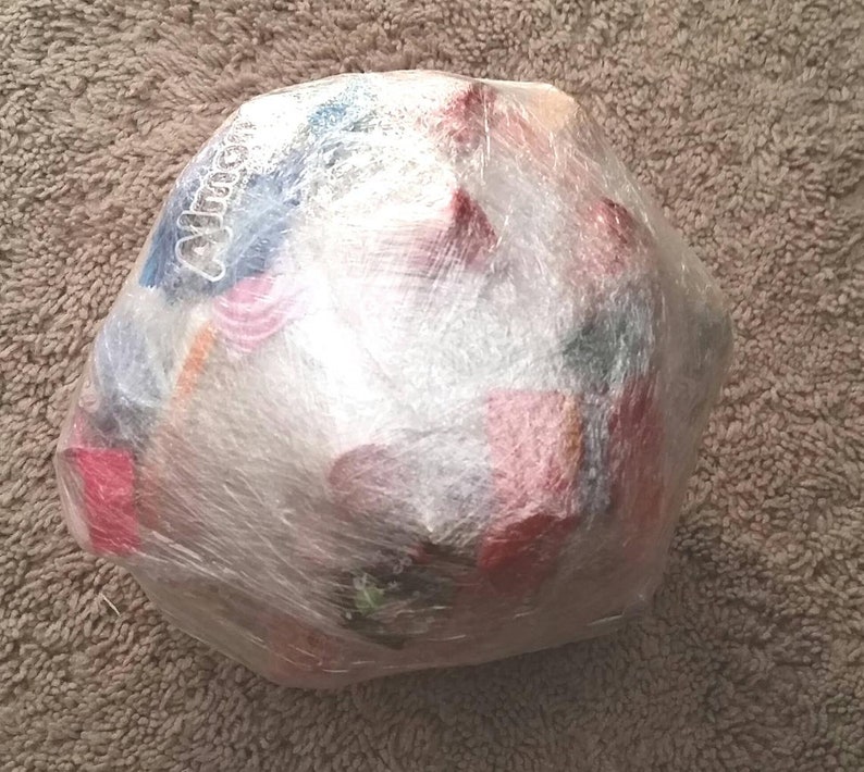 Saran wrap surprise ball CASH PRIZE in the middle Etsy