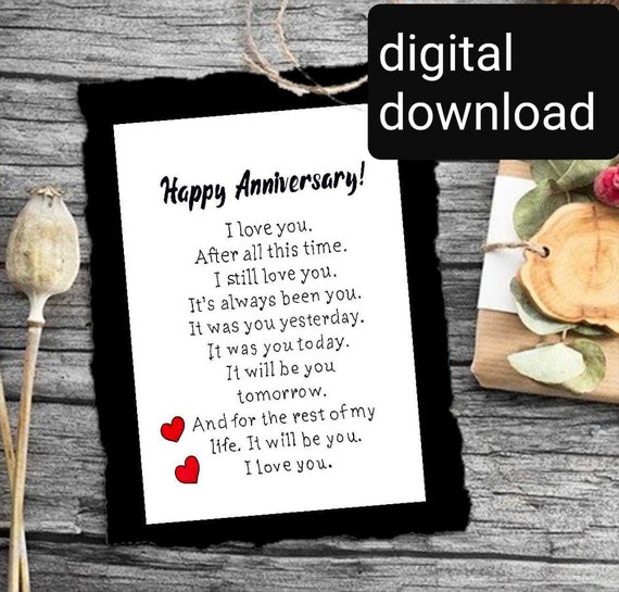 Husband Anniversary Card Print Happy Anniversary Card For Etsy husband-anniversary-card-print-happy-anniversary-card-for-etsy