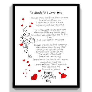 Afdrukbare kaart voor Valentijnsdag echtgenoot met romantische boodschap. Liefdeskaart voor echtgenoot. Cadeaubon voor mijn man. Ik hou van je kaart voor echtgenoot.