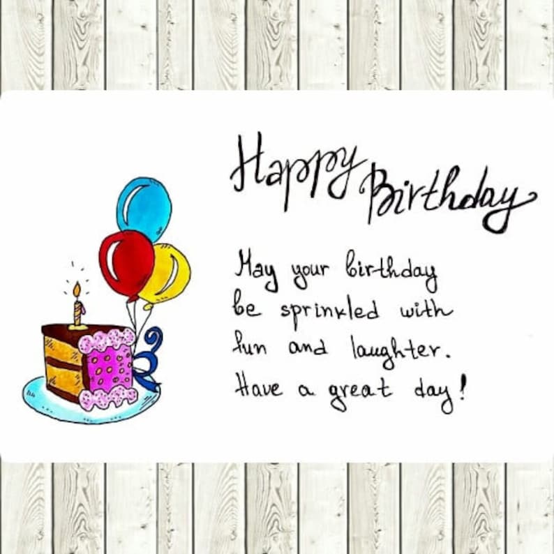 Happy Birthday Card With Quote Cute Message Card Printable Etsy happy-birthday-card-with-quote-cute-message-card-printable-etsy