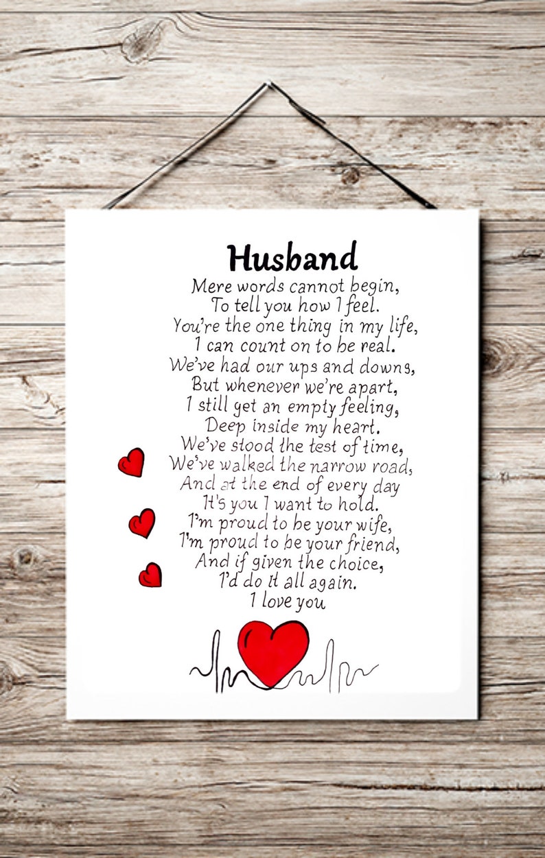 Birthday Husband Card Print I Love You Card for Him Birthday Etsy Birthday Husband Card Print I Love You Card for Him Birthday Etsy
