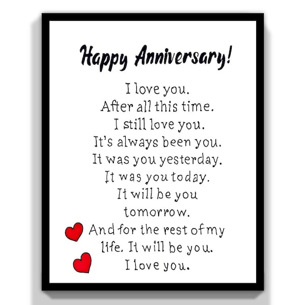 Husband Anniversary Card print. Happy Anniversary Card For Him. I love you Card For Husband. You Are The love Of My Life Digital Card.