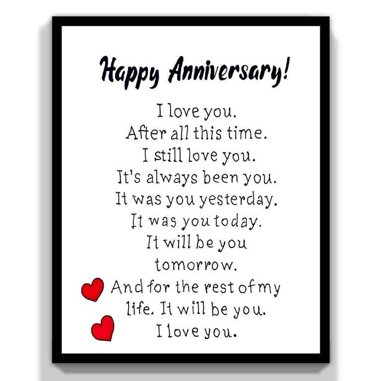 Husband Anniversary Card Print. Happy Anniversary Card for Him. I Love ...