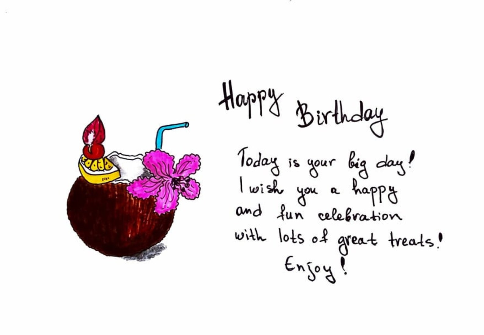 Happy Birthday Printable Card With Quote. Printable Birthday - Etsy