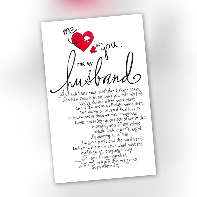 To My Husband Message Card Printable Birthday Husband Message Card I To My Husband Message Card Printable Birthday Husband Message Card I