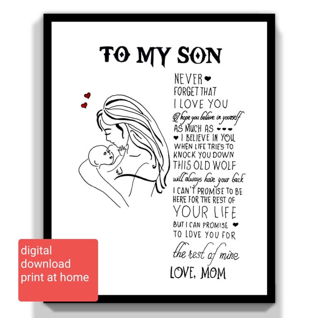 To My Son Love From Mom Digital Card image