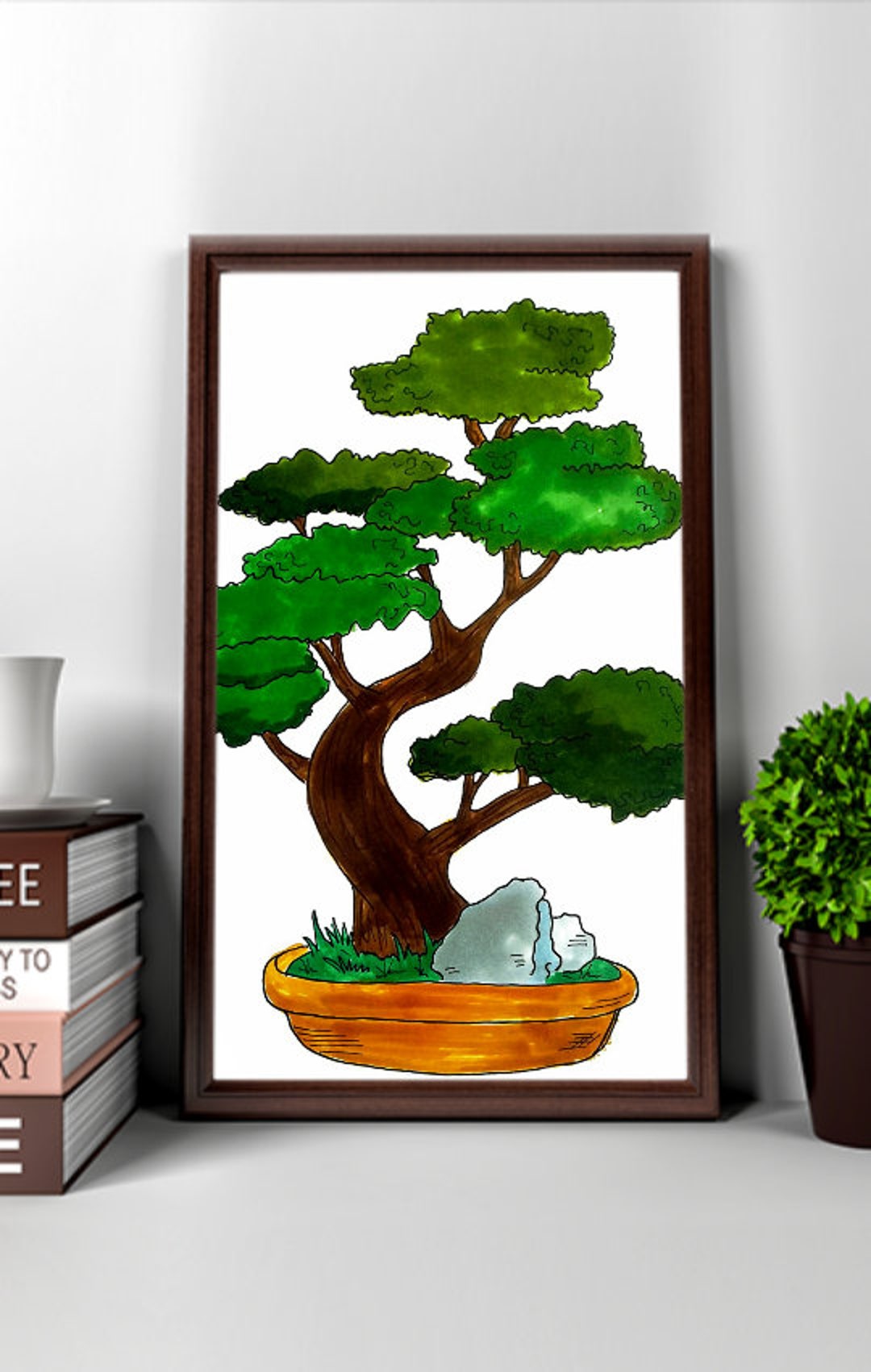 Bonsai Printable Wall Art Decor. Bonsai Wall Art Poster. Etsy