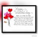 Husband Valentines Day Card Print. Happy Valentines Day Card With ...