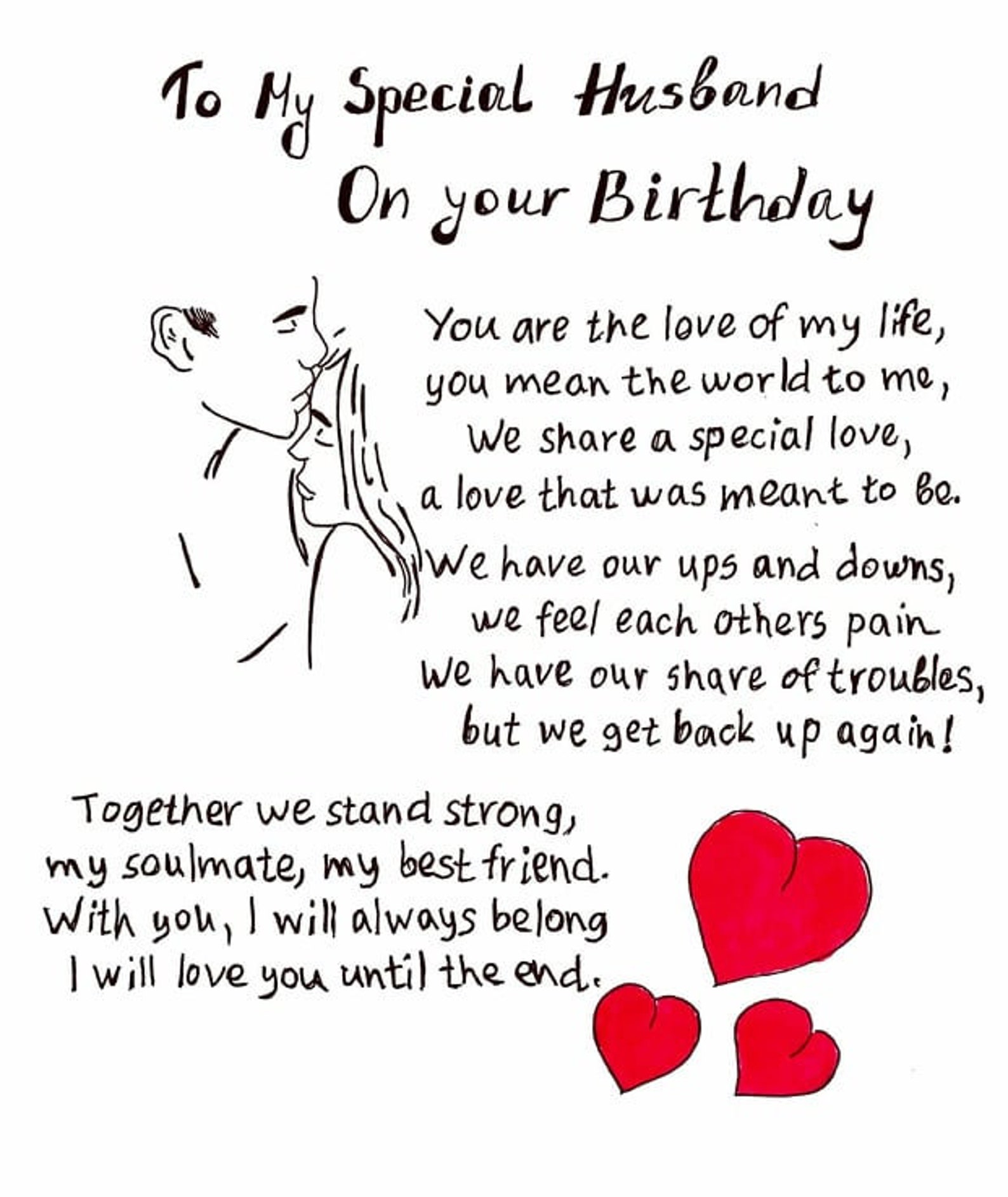 Happy Birthday Husband Card, Husband Birthday Card, Happy Birthday Card