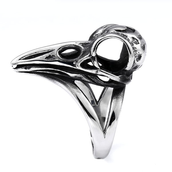 Eagle skull men's ring fashion punk biker stainless steel jeweller- Best Seller