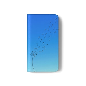 Dandelion Flip Case, Floral Phone Wallet, Cute iPhone 16 Cover, Women&#39;s Phone Case, Flower Flip Case