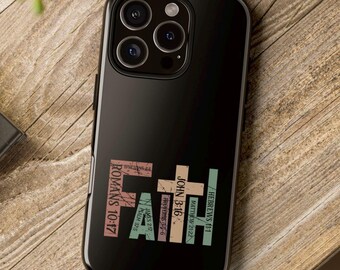 Versículo bíblico cristiano iPhone 16 15 14 13 12 Samsung Galaxy S24 S23 S22 Google Pixel 9 8 7 Funda Versículo bíblico inspirador Escritura religiosa