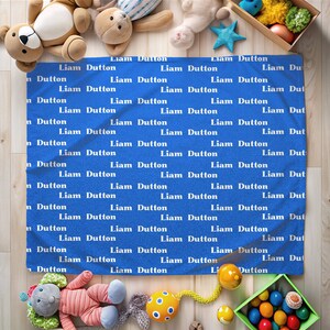 Custom Baby Plushy Blanket Gift with Baby Name for Boys and Girls, Personalized Newborn Blanket Gift, Baby Shower Gift