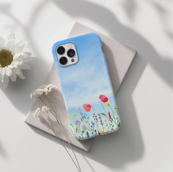 Spring Aesthetic Wildflower iPhone 16 15 14 13 Pro Plus Pro Max