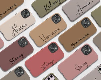 Funda de teléfono personalizada, funda con nombre personalizado para iPhone 17 Pro Max, iPhone 16, 15, 14 y 13, Google Pixel y Samsung Galaxy.