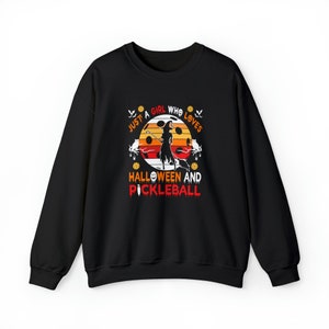 Pickleball Sweatshirt, Halloween Sweatshirt, Pickleball Gift, Pickleball Gifts For Women, Pickleball Crewneck