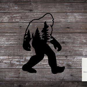 Bigfoot Mountain Decal | Sasquatch Mountain Decal | Hiking | Outdoor |