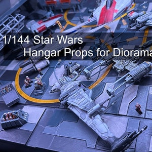 1/144 Scale Star Wars Hangar Props for 3D printing (digital file only)