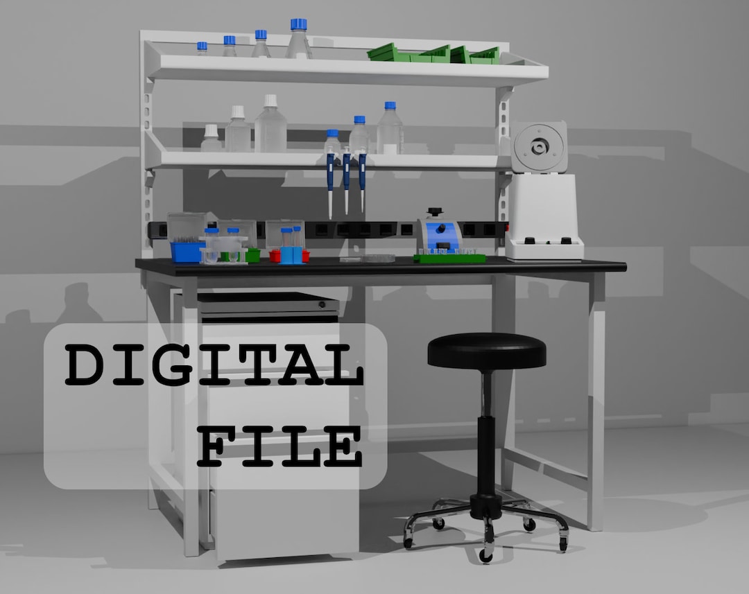 Over 30 1/12 Scale Molecular Biology Lab Items Stls for 3D Printing and ...