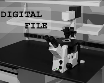 1:12 Olympus Microscope STL files for 3D print (file only)