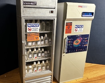 1/12 Scale Miniature Biology Fridge and Freezer