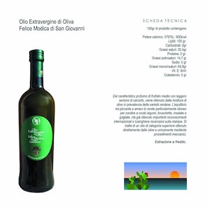 Olio Extra Vergine ’Oliva Felice Modica di San Giovanni 75cl