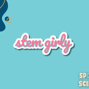 STEM Girly-vinylsticker Bestellingen van 25+
