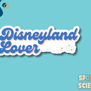 Disneyland Lover Sticker | Disney World Lover Sticker | Disney Fan Vinyl Decal | Magical Waterproof Sticker