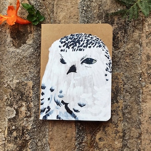 Handpainted notebook,ecofriendly,mini journal,pocket notepad