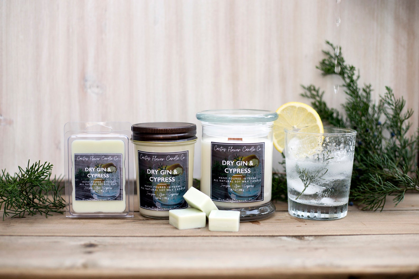 Dry Gin & Cypress 2.8oz Handmade Soy Wax Melt Etsy