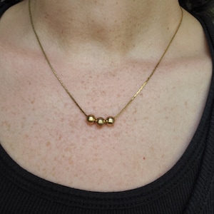 Gold Ball Vintage Chain Necklace