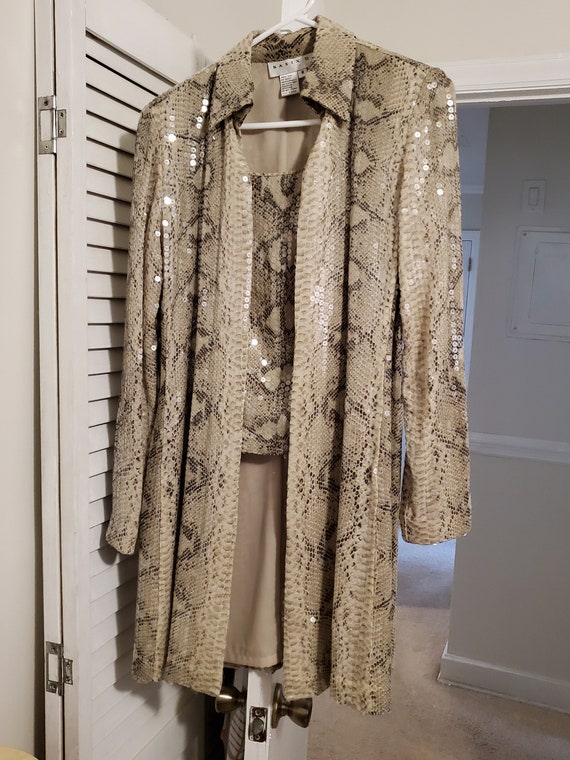 2 Piece Sequin Jacket Set
