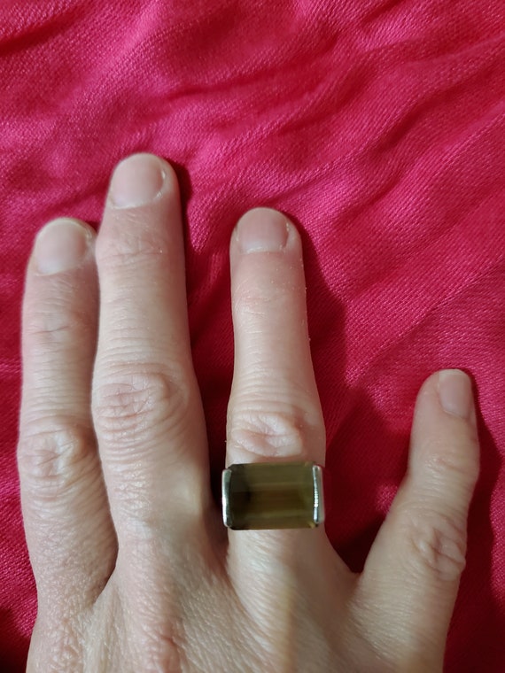 Smokey Quartz Sterling Silver Ring