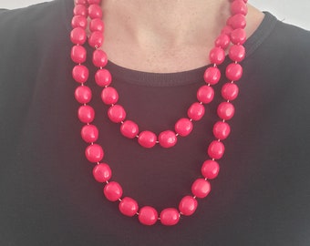 Red Vintage Beaded Necklace