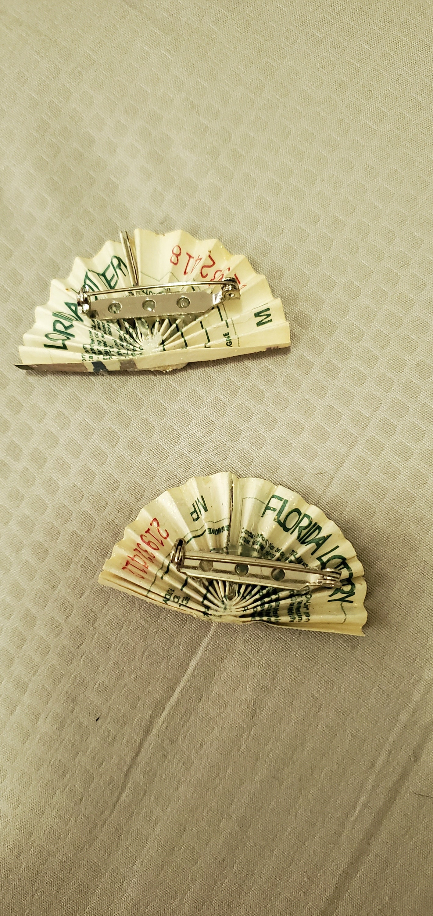 Vintage Seashell Fan Pins (set of 2) - Etsy