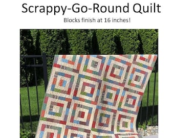 Scrappy Go Round Quilt Pattern