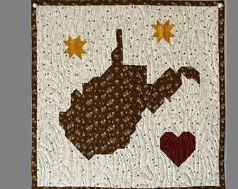 West Virginia Quilt Pattern - 4 Sizes!