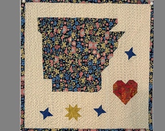 Arkansas Quilt Pattern - 4 Sizes!