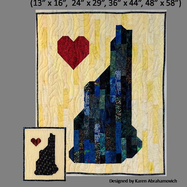 New Hampshire Quilt Pattern - 4 Sizes!